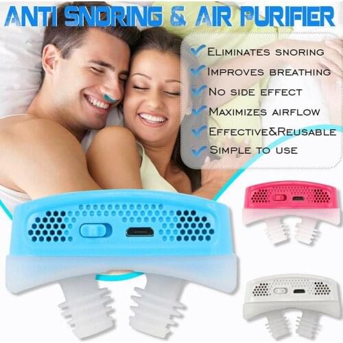 1pc Snore Aid Stopper Micro Cpap Anti Snoring Electronic Apnea For Sleep Stop Aid Stopper Snore Device C9N9