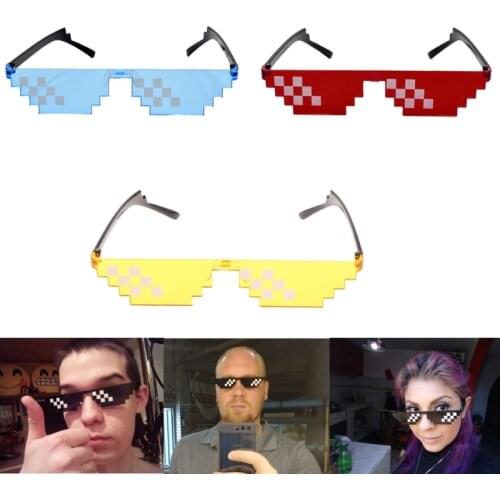 Colorful Sunglasses Toy Thug Life Glasses Deal With It Glasses Pixel Women Men Funny toy