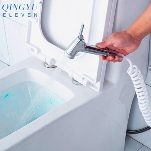 QINGYU ELEVEN toilet bidet sprayer faucet set high pressure Handheld Shattaf bidet shower sprayer toilet anal muslim shower set
