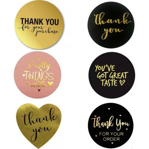 500pc Thank You for Your order Stickers for kids Gold Seal Label You've Got Great Taste Stationery Sticker Pretty things inside