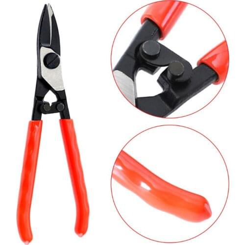 7in Metal Sheet Shears Steel Straight Head Tin Snips Scissor for Metal Iron Sheet Cutting Universal Hand Tools