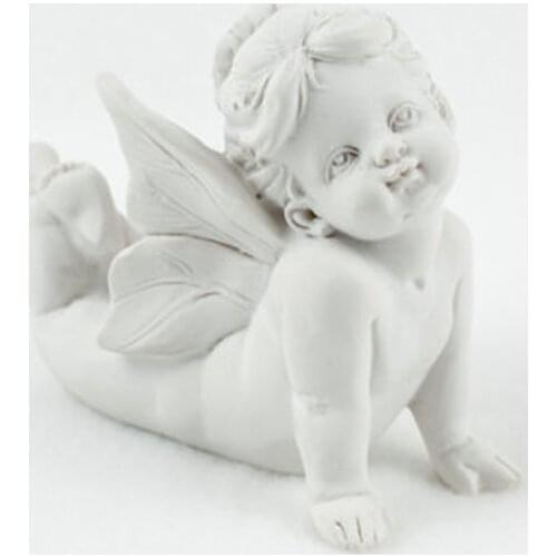 PRZY Lovely Fairy 3d Baby Molds Mould Fondant Forms Soap Mold Candle Molds Clay Mould Lying Shape Silicone for Cake Decorations