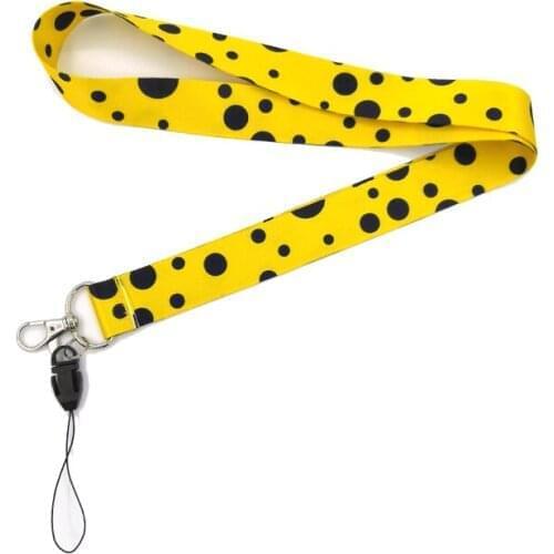 Regooly RE27 popular art Wave point Neck keychain necklace Anime Cartoon Neck Strap Lanyard ID badge holder Keychain Lanyards