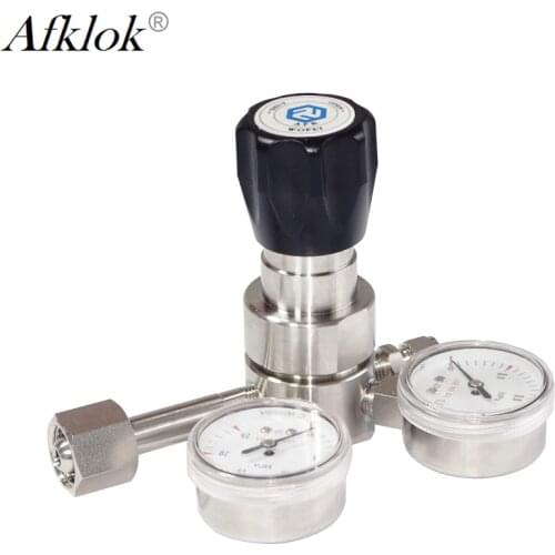 Input 206bar psi/bar gauge 316L SS oxygen ammonia NH3 gas pressure regulator