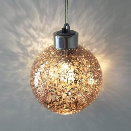 Diameter=20cm Big Size Gold-Lighting Glass Ball Christmas Day Decoration Mall Holiday Party Window Hanging Globe Props