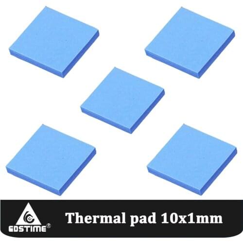 Thermal pad 10mm*10mm*1mm GPU CPU Cooling Silicone Pad For Memeory Chip Electronic Heatsink High Efficiency Conductivity pad