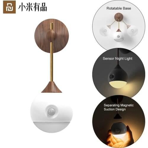 Xiaomi Youpin Sothing Sunny Smart Sensor Night Light Infrared Induction USB Charging Removable Night Lamp Lantern Spotlights