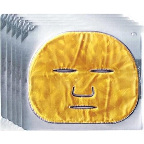 Moisturizing Gold Face Facial Collagen Acne Treatment Anti Aging Oil-control White Whitening Skin Care Serum Mask Maks Mascaras