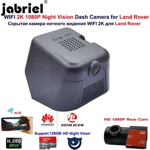 Jabriel 2K 1080P Wifi Car Dvr Dash Cam Camera 24H Parking Monitoring Video Recorder For Land Rover Range Rover Evoque 2020 2021