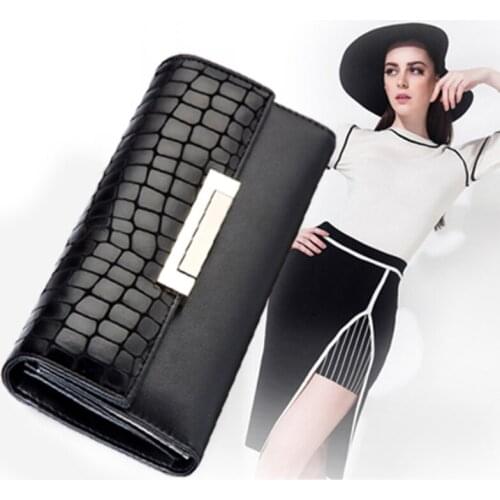 Runway designer Large-capacity Pure leather wallet luxury high quality Zipper Pocket Hasp women fashion travel wallet