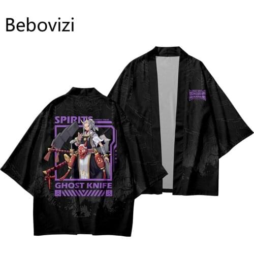 Women Cardigan Haori Yukata Harajuku Tops Robe Loose Clothes Cosplay Anime Samurai Kimono Plus Size Japanese Streetwear Men