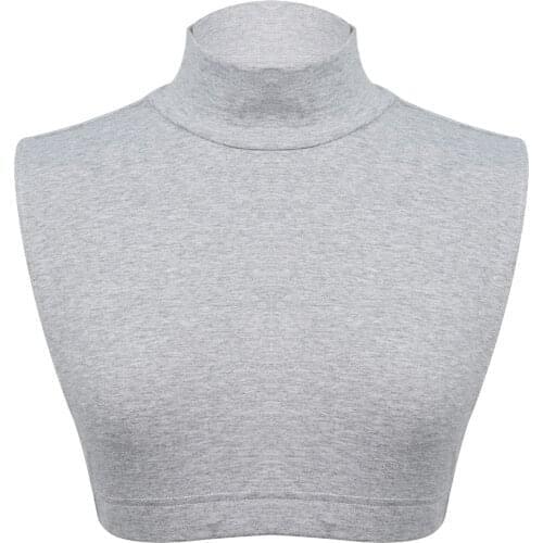 1 Women Winter Turtleneck Fake Collar Warm Cotton Neck Choker Detachable Joker False Neck Collar DIY Half Blouse Shirt Neck Wrap