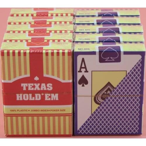 10 sets of Texas Hold'em blue cards used in lens for magic show