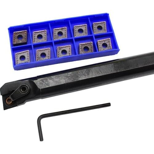 CNMG120408-LM HP1025 10PCS+1PCS S20R MCLNR12 carbide insert for CNC Lathe Turnning cutter holder turning tools holder