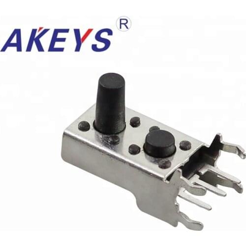 10PCS TS-D021 Double stents tact switch 3 pin tactile switch handle height is 5H in front and 10H behind with bracket 260g