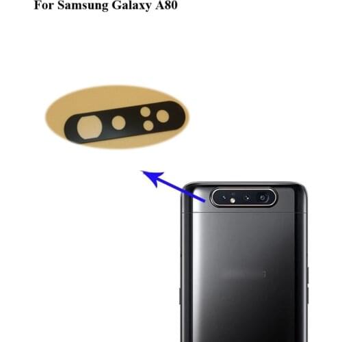 2PCS For Samsung GALAXY A80 Replacement Back Rear Camera Lens Glass For Samsung GALAXY A 80 Glass lens Parts SM-A8050