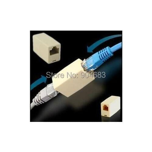 20PCS RJ45 to RJ45 Joiner Connector Adaptor CAT5 Network Ethernet Modular Jack Extension Socket Adapter