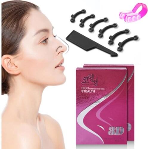 3 Pairs/1Box Invisible Nose Shaper Lifting Straightener With Nose Stealth Corrector Clip Painless Immediate Straightening Bridge