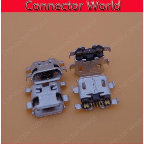 30-500pcs/lot micro mini usb jack Charger Charging Port Connector Dock plug repair parts Socket FOR Alcatel One Touch 960C
