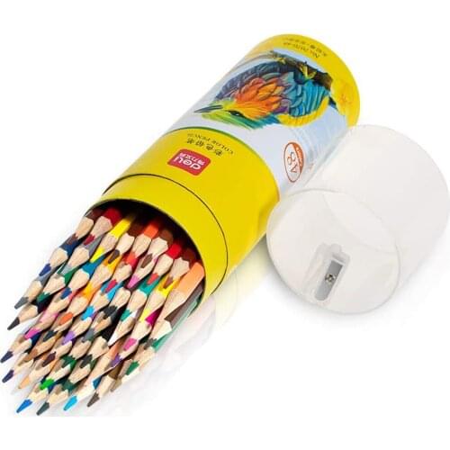 48 Pack Colored Pencils with Built-in Sharpener in Tube Cap Vibrant Color Presharpened Pencils for School Kids Teachers Painting