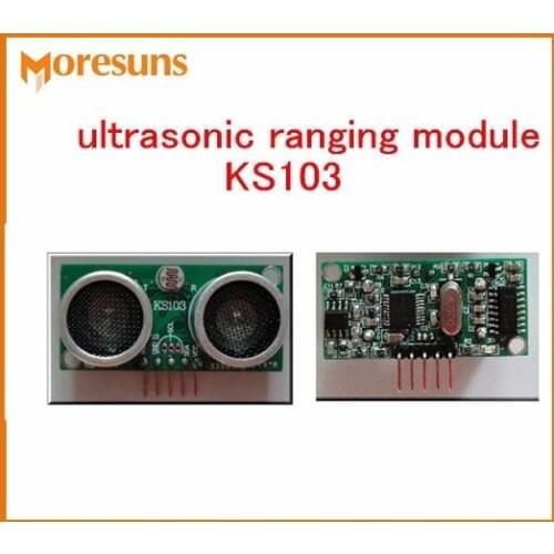 Fast Free Ship 5pcs High-end ultrasonic ranging module KS103 blind area 1cm,8m range 3.0V-5.5V distance measuring sensor