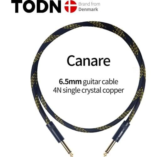 Audio Cable 6.5mm Jack To Canare 6.5mm Jack 6N OCC 1M,1.5M,2M,3M,5M,10M For Microphone,Guitar,Amplifier,CD Player,Speaker