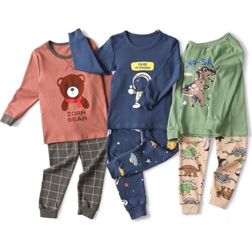 Big Red Natal Year Childrens Underwear Set Thin Cotton Pajamas For Boys And Girls Cotton Warm Autumn Clothes Long Trousers