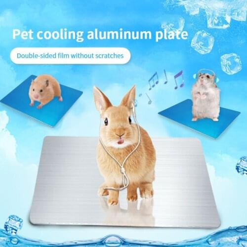 Large Cooling Pet Hamster Rabbit Animal Aluminum Alloy Plate Pet Summer Cooling Pet Cooling Aluminum Alloy Plate