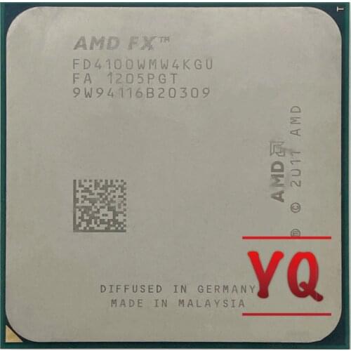 AMD FX-Series FX4100 FX-4100 FX 4100 3.6 GHz Quad-Core CPU Processor FD4100WMW4KGU Socket AM3