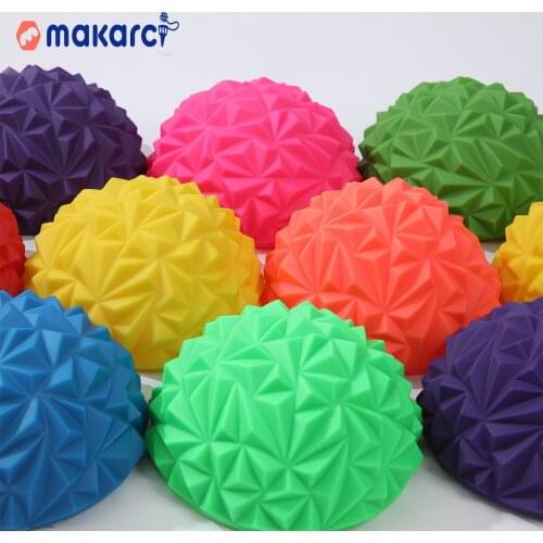 Childrens Durian Ball Sensory Training Equipment Kindergarten Game Toys Crossing The River Stone Foot Balance Ball Semicircle