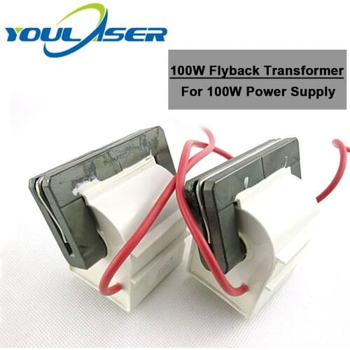 Double Laser High Voltage Transformer Flyback Lgnition Coil For 100W CO2 Laser Power Supply Parts
