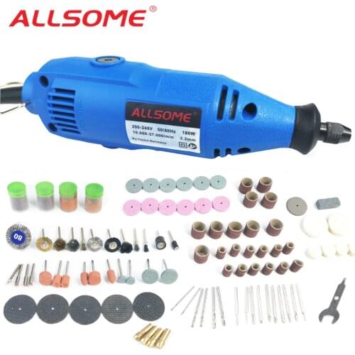 ALLSOME 180W Variable Speed Mini Electric Grinder Drill Rotary Tool with 149pcs Engraving Accessories