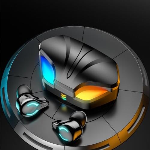 Tws Gaming Earphone Bluetooth Headphones E-sports Noise Reduction Sports In-ear Headset Microphone RGB Lighting for Cell Phone