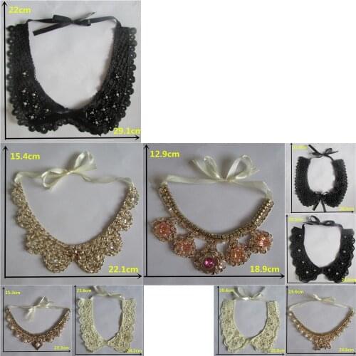 Exquisite Embroidery Fabric Lace Neckline DIY Embroidery Applique Lace Collar Decoration Ladies Clothing Accessories YL5-YL28