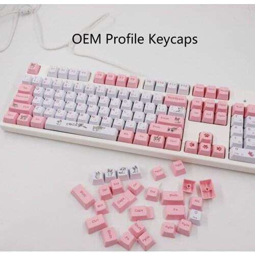 131 Keys OEM Profile Keycaps PBT Small Sets Keycap 1.5U 1.75U 2U 2.25U Shift Keys 6.25 Spacebar For 60 61 64 68 73 87 96 104 108