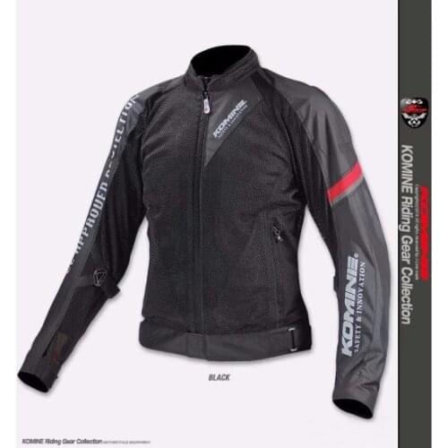 Komine JK098 Scooter Motorcycle ATV Bike Off-road Black Red Jacket Motocross Mountain Bicycle Cycling Jackets With Protector