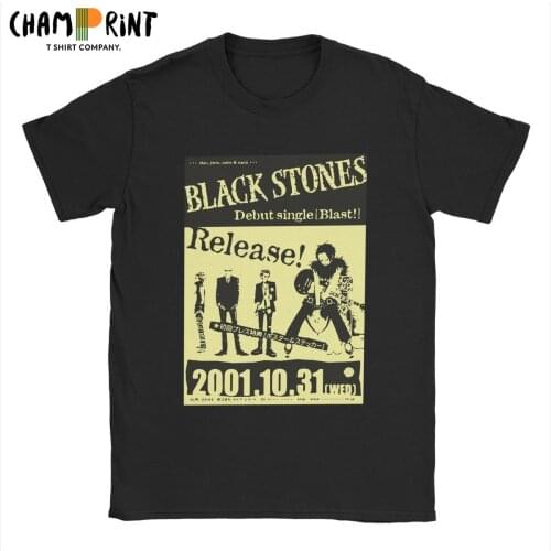 Nana The Black Stones Band Spread Mens T Shirts Funny Tee Shirt Short Sleeve Crew Neck T-Shirt Cotton Birthday Gift Tops
