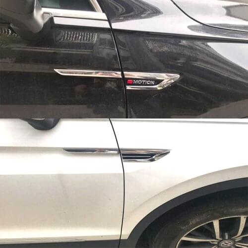 2pcs car logo Refit Door Side Wing Fender Emblem Badge Sticker car sticker for MK2 2017 2018 2019