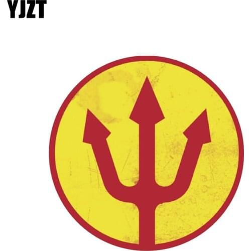 YJZT 12.8CM*12.8CM Creative Belgium Red Devils Car Window Decal Car Sticker 6-1928