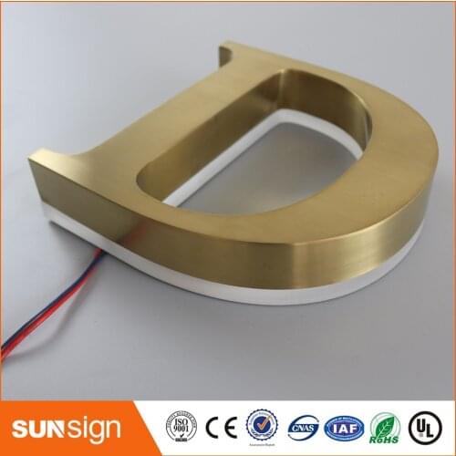 Outdoor LED Backlit 3D Letter metal backlit led lettering signs