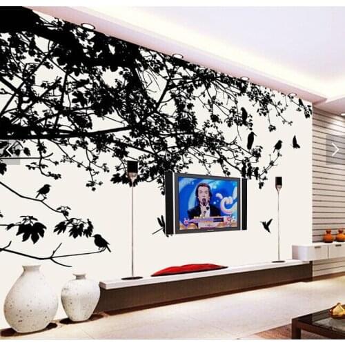 Custom papel DE parede infantil, forest bird murals for the living room bedroom TV background wall vinyl papel de parede
