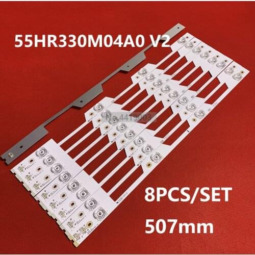 100% New 36pcs=4Kits LED strips for TCL 55 TV 4C-LB5504-HR1 HR2 4C-LB5504-HR3 HR4 55P1 A 55HR330M04A0 V2 55P1 B 4 LAMPS 100%new