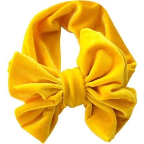 New Newborn Kids Headband Pleuche Elastic Baby Hair Band Girls Flower Bowknot Casual