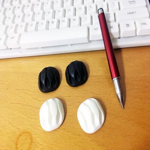 1lot 3 Slot Cable Winder Organizer Cable Clip Desk Tidy Organiser Wire Cord USB Charger Cord Holder Organizer Holder Secure