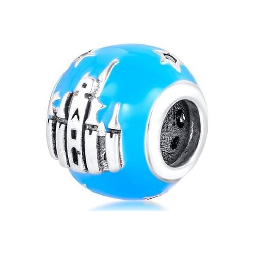 Fits For Pandora Charms Bracelets Fantasyland Castle 2018 Edition Beads 100% 925 Sterling-Silver-Jewelry Free Shipping