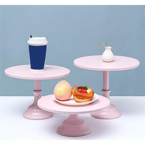 Metal Cake Stand Washable Reusable Cookies Cupcake Dessert Holder Serving Tray for Wedding Birthday Parties TS2