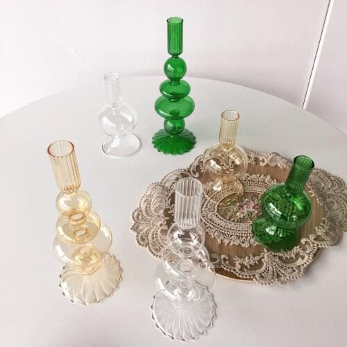 Candle Holders for Home Decor Glass Wedding Candelabra Candlestick Holder Candle Stand