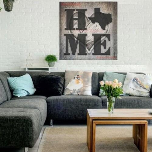 Popular diamond painting full square home 5d diamond embroidery full set heart home diamond mosaic decortion home wall sticker
