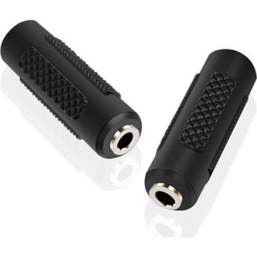 Audio Adapter Connector 3.5mm Female To Female Coupler F/F Extension For Dual Channel Stereo Audio Headphone Jack Cables