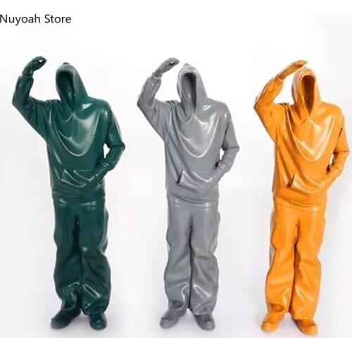 Hip Hop Style Abstract Character Statue Sculpture Decoration Trend Art Crafts Decoration Living Room Home Decoration Accessories